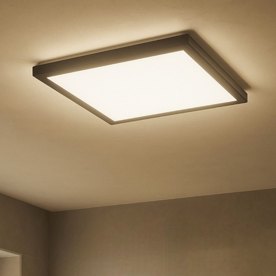 Rovito z eglo plafoniera nera per bagno ip44 led rgb 2700k a 6500k