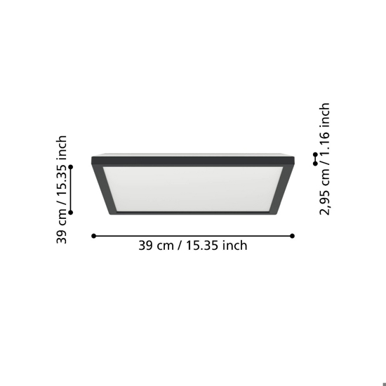 Rovito z eglo plafoniera per il bagno design minimal led rgb 2700k a 6500k ip44