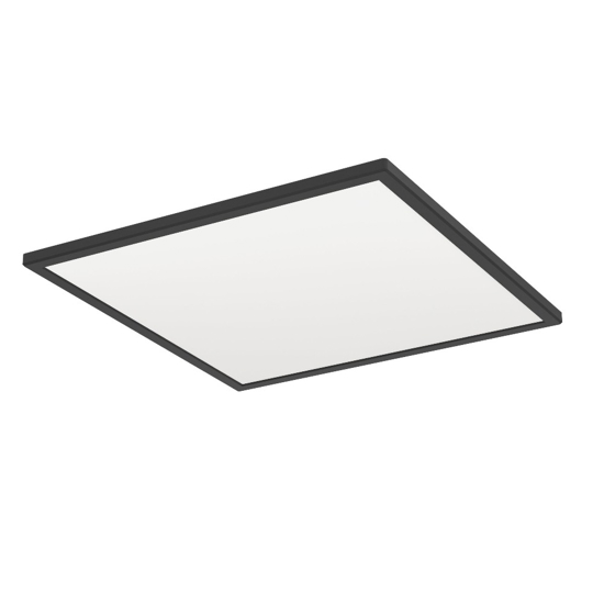 Rovito z eglo plafoniera da bagno ip44 nera minimal led rgb cct 2700k a 6500k