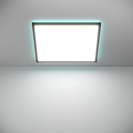 Rovito z eglo plafoniera da bagno ip44 nera minimal led rgb cct 2700k a 6500k