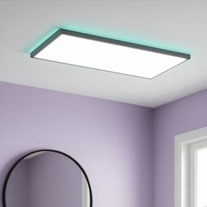 Rovito z eglo plafoniera da bagno controllo remoto led rgb 2700k a 6500k ip44