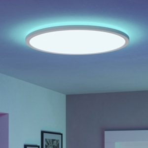 Rovito z eglo plafoniera da bagno circolare led rgb 2700k a 6500k ip44