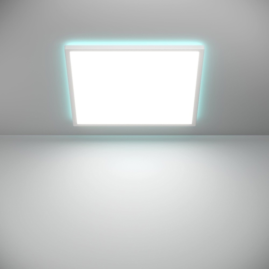 Rovito z eglo plafoniera quadrata da bagno led rgb 2700k a 6500k ip44