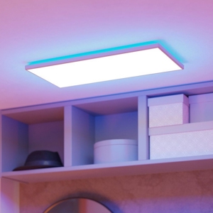 Rovito z eglo plafoniera da bagno rettangolare led rgb 2700k a 6500k ip44