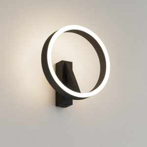 Gea luce criseide applique moderna led 3000k nera biemissione