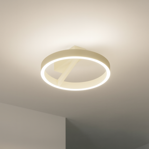 Gea luce criseide plafoniera tonda led 3000k verde salvia moderna