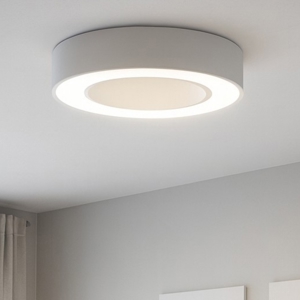 Gea luce flor plafoniera moderna led 30w 3000k rotonda bianca