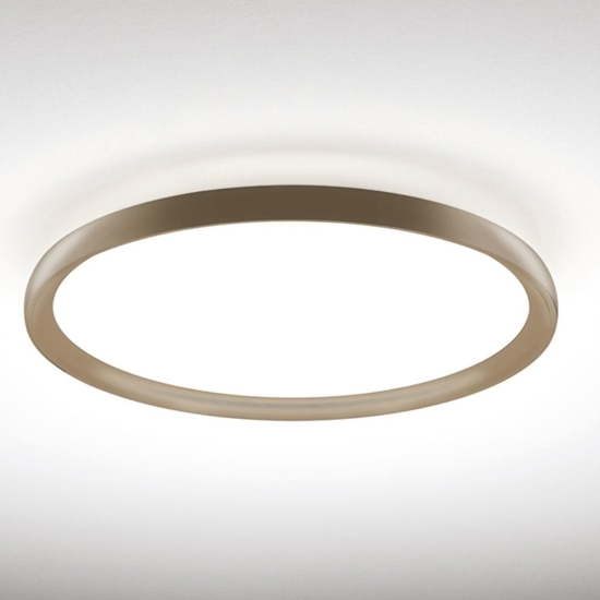 Plafoniera vivida atena rotonda sabbia led 48w 3000k 4000k per cucina