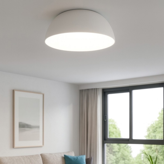 Ideal lux corolla-1 pl plafoniera da cucina 3000k bianca