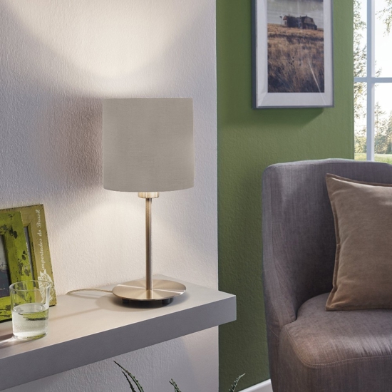 Pasteri eglo lampada da tavolo con portalampada cilindrico