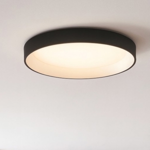 Ziggy pl d080 ideal lux plafoniera a led nero 62w 3000k tonda