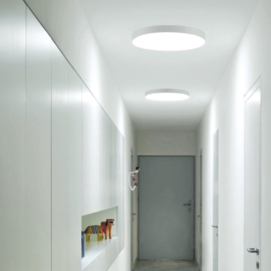 Plafoniera rotonda linealight box sr bianca led 48w 3000k
