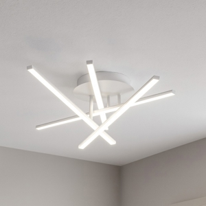 Plafoniera bianca led 3000k tullia gea luce moderna