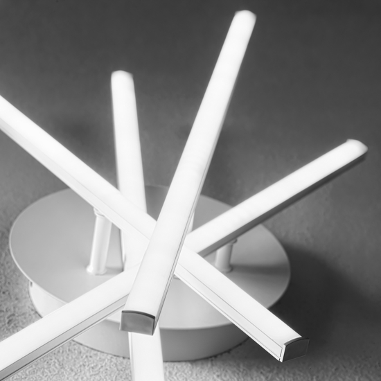 Plafoniera bianca led 3000k tullia gea luce moderna