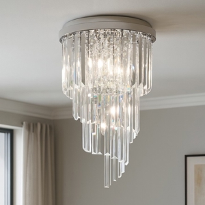 Carlton pl8 ideal lux plafoniera contemporanea a cascata cromo