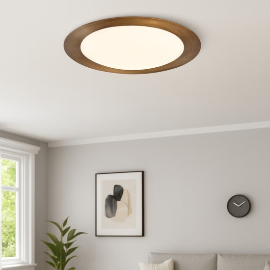 Plafoniera led 21w 3000k branzo 47 cm linea light crew