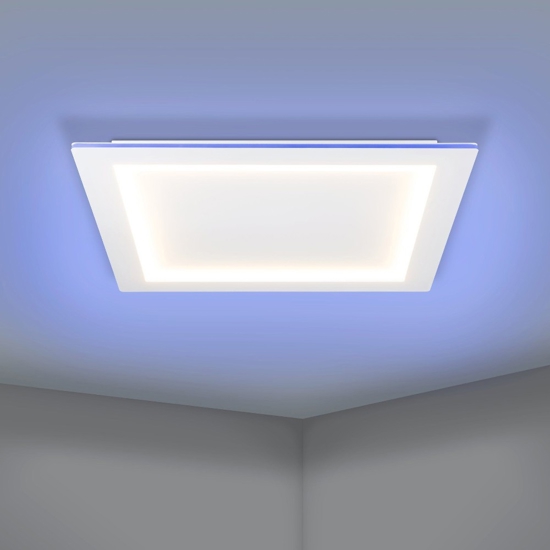 Padrogiano z eglo plafoniera smart quadrata led rgb cct da 2700k a 6500k