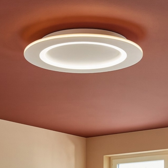 Padrogiano z eglo plafoniera moderna tonda controllo remoto led rgb 2700k a 6500k