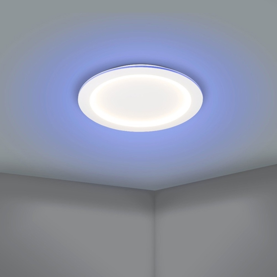 Padrogiano z eglo plafoniera circolare moderna led rgb cct da 2700k a 6500k smart