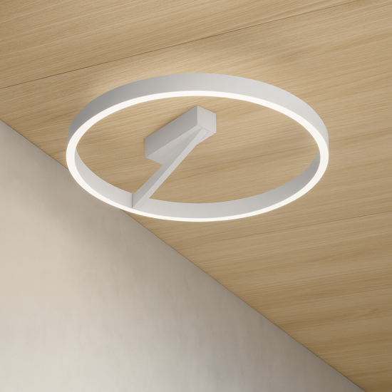 Gea luce criseide plafoniera led 3000k bianca per salotto