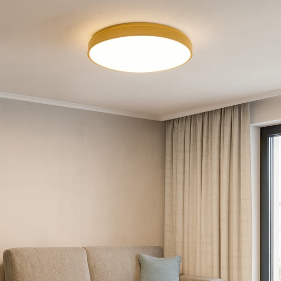 Plafoniera led 30w 3000k krizia p-p oro tonda moderna
