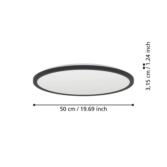 Rovito z eglo plafoniera da bagno design moderno led rgb 2700k a 6500k