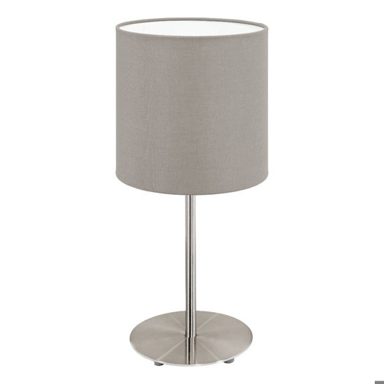 Pasteri eglo lampada da tavolo con paralume in tessuto