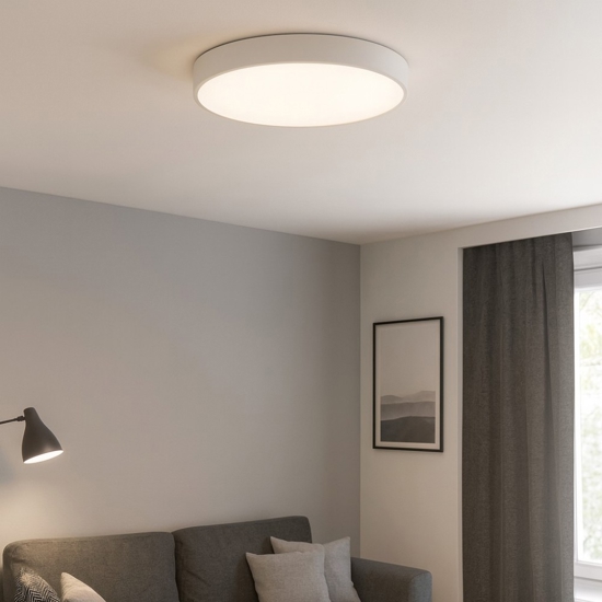 Gea luce plafoniera moderna led 60w 4000k minimal bianca