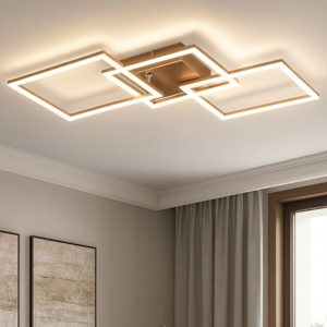Plafoniera moderna da soggiorno led 3000k quadrati orientabili