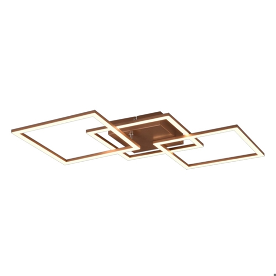 Plafoniera moderna da soggiorno led 3000k quadrati orientabili