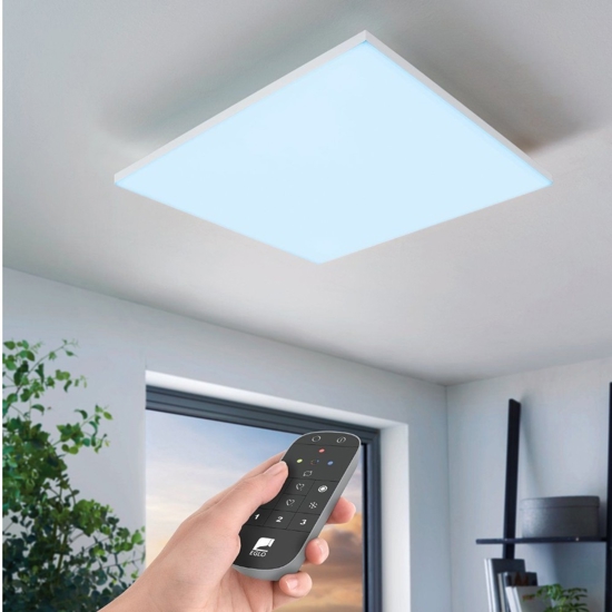 Turcona z eglo plafoniera moderna led rgb da 2700k a 6500k controllo app