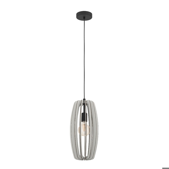 Bajazzara eglo lampada a sospensione per isola cucina in legno grigio