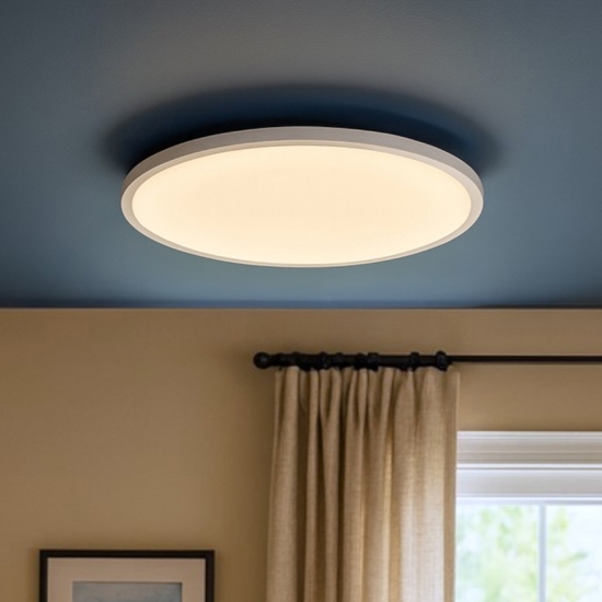 Sarsina z eglo plafoniera tonda smart moderna dimmerabile led da 2700k a 6500k controllo remoto app