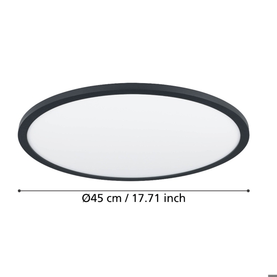 Sarsina z eglo plafoniera moderna con controllo remoto led 2700k a 6500k