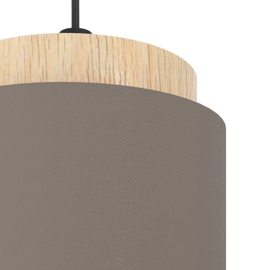 Albariza eglo lampada a sospensione per cucina con dettagli in legno