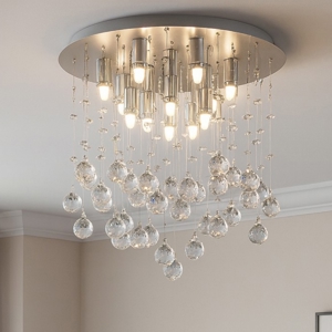 Moonlight pl8 ideal lux plafoniera rotonda sfere vetro cristallo