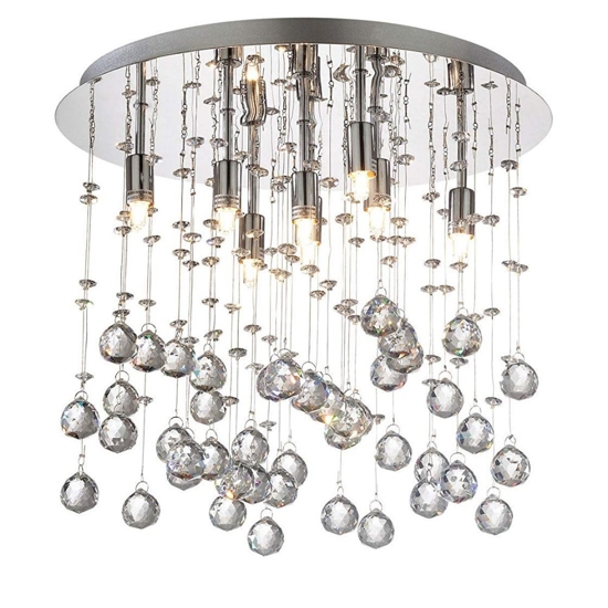 Moonlight pl8 ideal lux plafoniera rotonda sfere vetro cristallo
