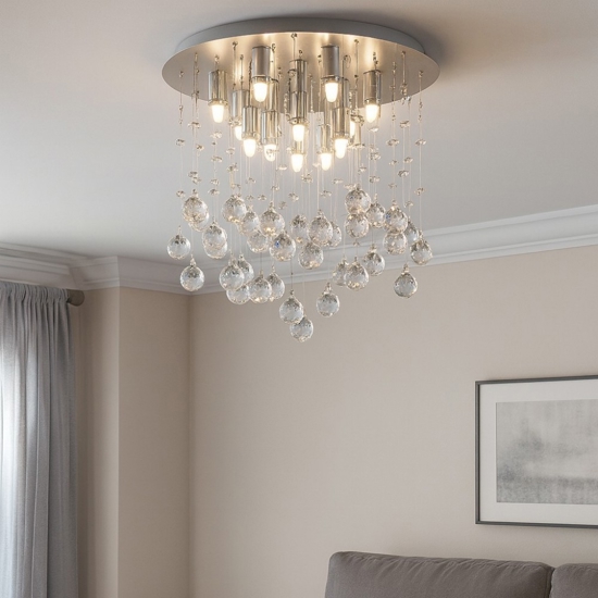 Moonlight pl8 ideal lux plafoniera rotonda sfere vetro cristallo