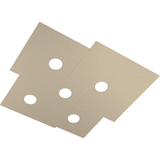 Plafoniera per cucina moderna squadrata sabbia toplight plate