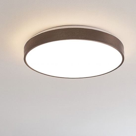 Plafoniera marrone rotonda moderna cerchio led dimmerabile 3000k