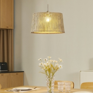Sendero eglo lampadario cucina paralume traforato in legno
