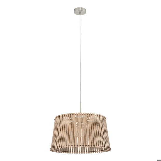 Sendero eglo lampadario cucina paralume traforato in legno