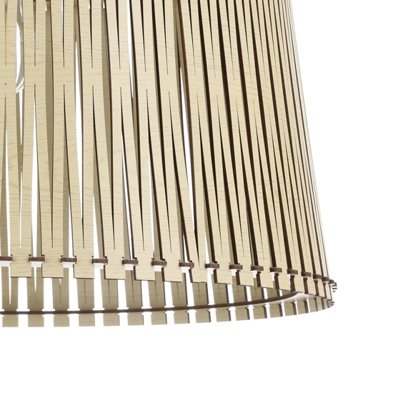 Sendero eglo lampadario cucina paralume traforato in legno