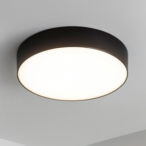 Gea luce plafoniera da cucina cloe nera rotonda 16w 3000k