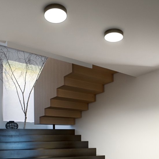 Plafoniera led nera 20w 4000k rotonda per interni