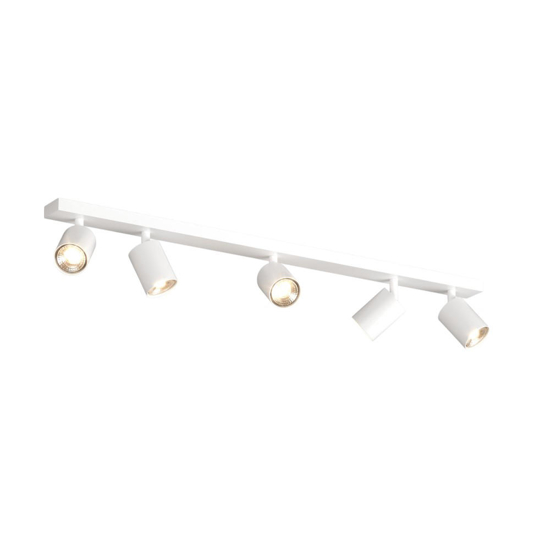 Plafoniera moderna toplight bianca led 5 luci orientabili