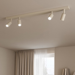 Plafoniera moderna per cucina 4 luci sabbia toplight