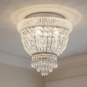 Dubai pl3 ideal lux plafoniera cromo cristalli molati