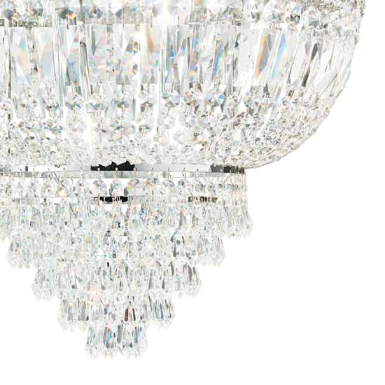 Dubai pl3 ideal lux plafoniera cromo cristalli molati
