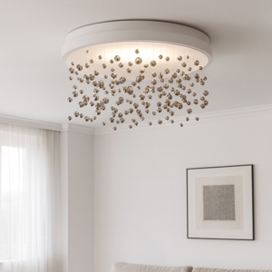 Ideal lux armony pl d50 plafoniera led 55w 3000k pendenti vetro 50cm